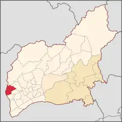 Vila Galvão dentro do Distrito-sede de Guarulhos, no município de Guarulhos.