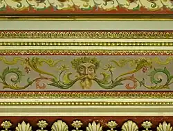 Homem Verde pintado em teto neoclássico em 1867, Museu Bankfield, Halifax, Reino Unido