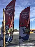 Banners de propaganda do Chester's Chicken