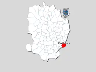 Localização no município de Barcelos