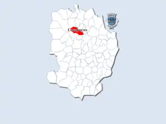 Localização no município de Barcelos