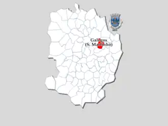 Localização no município de Barcelos