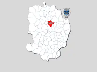 Localização no município de Barcelos