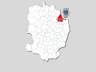Localização no município de Barcelos