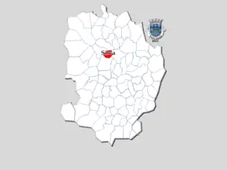 Localização no município de Barcelos