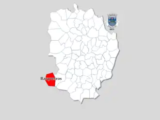 Localização no município de Barcelos