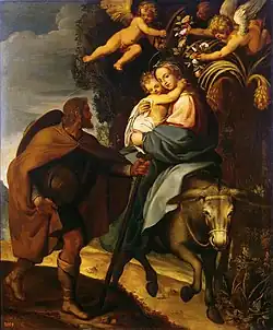 Fuga para o Egito (1600-03) no Hermitage, São Petersburgo