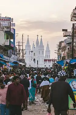 Basílica de Nossa Senhora da Boa Saúde em Velankanni, Tamil Nadu