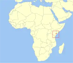 Território do hirola, entre o Quênia e a Somália