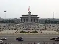 Praça de Tiananmen, onde ocorreram os manifestações.