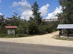 Entrada do zoológico de Belize