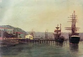 Benedito Calixto - Porto de Santos, 1889.