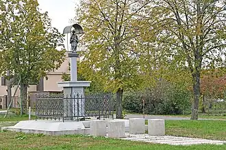 Estátua de São João Nepomuceno em Podlužany.