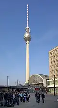 A Fernsehturm.