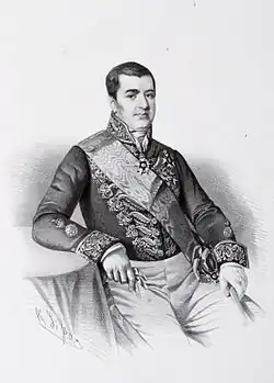 Bernardo Pereira de Vasconcellos, em c. 1858.