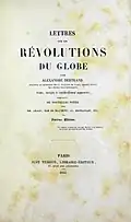 Lettres sur les rèvolutions du globe, 1845