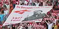 Torcedores do Spartak Moscou homenageiam Beskov.