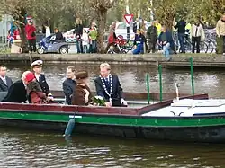 Num passeio de barco