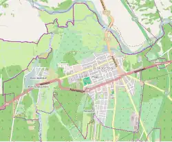 Localização de Białobrzegi na Polónia