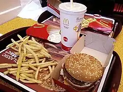 Um menu Big Mac
