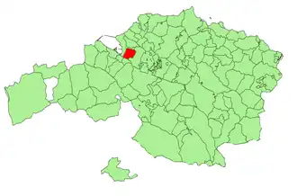 Localização do município de Lejona na Biscaia