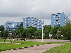 A área residencial de Blå Staden