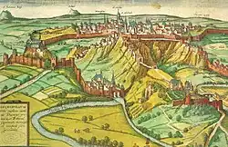 Luxemburgo por Joan Blaeu (1649)