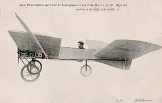 Blériot VI exemplo de asa em tandem.