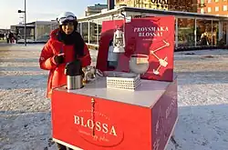 Vinho quente condimentado, ao ar livre Glögg