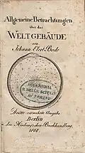 Allgemeine Betrachtungen über das Weltgebäude, 1808