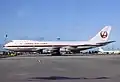 Boeing 747 com adesivo da Expo 85