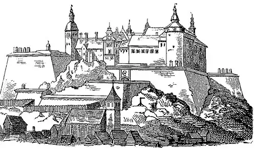 A fortaleza de Bohus em 1658