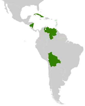 Membros da ALBA-TCP.