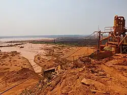 Barragem de Lama no parte Norte do Garimpo Bom Futuro