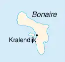 Localização de Kralendijk em Bonaire