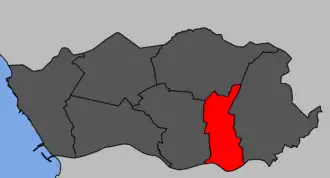 Localização no município de Porto