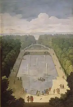 "Bosquet de l'Île Royale et le Bassin du Miroir" de Étienne Allegrain, c. 1693.