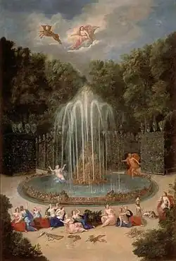 "Bosquet de l'Étoile ou la Montagne d'eau" de Jean Cotelle, c. 1693.