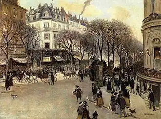 Jean-François Raffaëlli, Boulevard des Italiens (por volta de 1900).