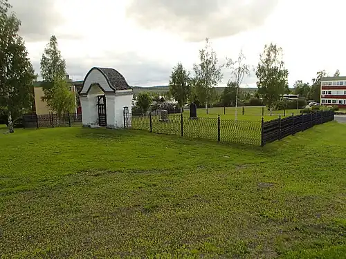 O antigo cemitério de Bräcke, hoje em desuso