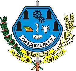 Brasão de armas de São José dos Quatro Marcos