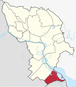 Localização de Čunovo em Bratislava