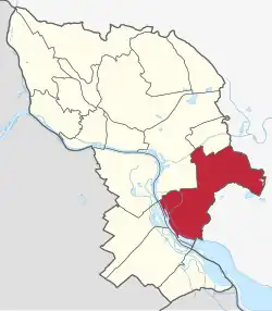 Localização de Podunajské Biskupice em Bratislava