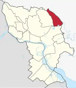 Localização de Vajnory em Bratislava