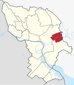 Localização de Vrakuňa em Bratislava