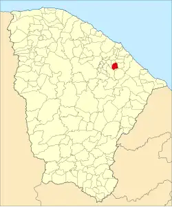 Localização de Barreira no Ceará