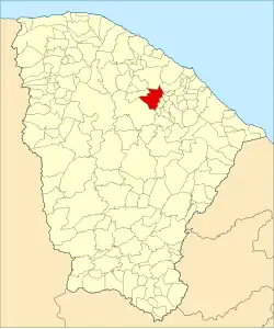 Localização de Caridade no Ceará