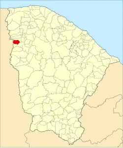 Localização de Carnaubal no Ceará