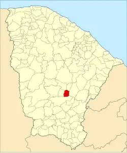 Localização de Deputado Irapuan Pinheiro no Ceará