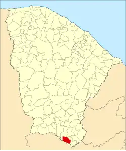 Localização de Jardim no Ceará